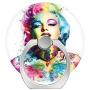 Cell Phone Ring Holder Finger Kickstand,360 Degree Rotation Stand Grip with Car Mount Compatible with All Smartphone - Marilyn Monroe Colorful Diamond Art