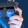 NOLOGO Jltx-My Cell Phone Game Gamepad Free fire Pubg Trigger Game Pad for PUBG Mobile Controller Cooler Fan with 5000mAh Power Bank (Color : Without Battery)