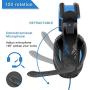 SADES SA816 Gaming Headset with Microphone Over-Ear Gaming 3.5 Headphones for PS4 /PC/Controller