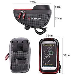 Jroyseter Bicycle Mobile Phone Bag with Adjustable Strap Waterproof Touch Screen Bike Handlebar Storage Bag for Smartphone Bicycle Bag Pouch Holder
