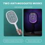 Bug Zapper, 3000 Volt Indoor & Outdoor Electric Fly Swatter, USB Rechargeable Mosquito Killer Racket for Home Bedroom, Kitchen,Office, Backyard, Patio,Safe to Touch with 3-Layer Safety Mesh