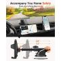 VANMASS Universal Car Phone Mount,【Patent & Safety Certs】Upgraded Handsfree Stand, Dash Windshield Air Vent Phone Holder for Car, Compatible iPhone 11 Pro Xs Max XR X 8 7 6, Galaxy s20 Note 10 9 Plus