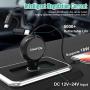 CHAFON Car Charger Cord Adapter,Dual 2.6 ft Retractable Fast Charging Cable Quick Charge,PD 18W Phone USB C Micro Port Compatible with Phone 11 XS Max XR X Samsung Galaxy LG Google Pixel & More