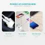 iPhone Charger, Overtime Apple MFi Certified 4ft Lightning USB Cable with Dual Port Wall & Car Charger Adapter for iPhone 11 Pro Max X Xs XR 8 7 6s 5 SE, iPad Pro Air Mini - White iPhone Charger, Overtime Apple MFi Certified 4ft Lightning USB Cable with Dual Port Wall & Car Charger Adapter for iPhone 11 Pro Max X Xs XR 8 7 6s 5 SE, iPad Pro Air Mini - White