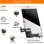 Magic Screen for iPhone 7 Plus Screen Replacement, LCD Display Touch Screen Digitizer Frame Assembly Set with 3D Touch and Repair Tools(White)