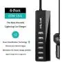 Car Charger Adapter, Jelly Comb 6 USB Multi Ports Car Charger, 65W Rapid Car Charger with Smart Identification for Cell Phones, Tablets and Other USB Devices Car Charger Adapter, Jelly Comb 6 USB Multi Ports Car Charger, 65W Rapid Car Charger with Smart Identification for Cell Phones, Tablets and Other USB Devices