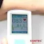 CONTEC Portable ECG/EKG Monitor PC Software Electrocardiogram Bluetooth Heart Rate Beat LCD Monitor PM10