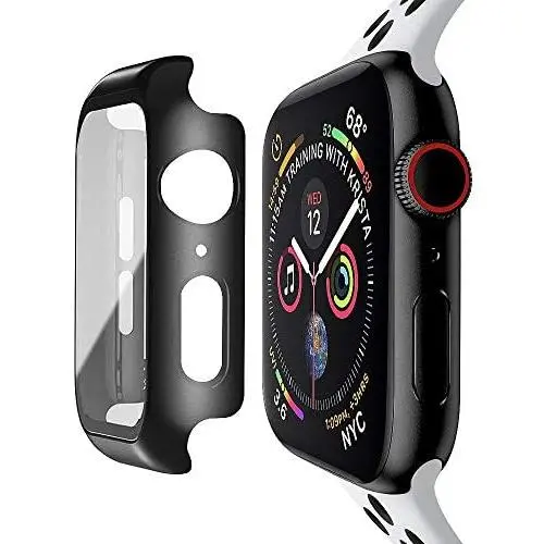 baozai Compatible with Apple Watch 42mm Case with Built-in Tempered Glass Screen Protector, Full Coverage Hard iWatch Case for Series 3/2/1 (Black, 38mm Series 3/2/1) baozai Compatible with Apple Watch 42mm Case with Built-in Tempered Glass Screen Protector, Full Coverage Hard iWatch Case for Series 3/2/1 (Black, 38mm Series 3/2/1)