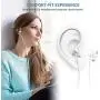 USB C Headphones,KINGONE Type C Earbuds USB C Earphones HiFi Stereo Magnetic with Mic & Volume Control Compatible with Google Pixel 3/2/XL,iPad Pro 2018,MacBook,Sony XZ2 Pro,Samsung S9 (White) USB C Headphones,KINGONE Type C Earbuds USB C Earphones HiFi Stereo Magnetic with Mic & Volume Control Compatible with Google Pixel 3/2/XL,iPad Pro 2018,MacBook,Sony XZ2 Pro,Samsung S9 (White)