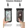 Mpow Universal Waterproof Case, IPX8 Waterproof Phone Pouch Dry Bag Compatible for iPhone 11/XS Max/XS/XR/X/8/8Plus/7/7Plus/6S/6 Galaxy S10/S9/S8 Note 10/9 Google Pixel HTC12 (Black+Black 2-Pack) Mpow Universal Waterproof Case, IPX8 Waterproof Phone Pouch Dry Bag Compatible for iPhone 11/XS Max/XS/XR/X/8/8Plus/7/7Plus/6S/6 Galaxy S10/S9/S8 Note 10/9 Google Pixel HTC12 (Black+Black 2-Pack)