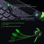 Wired Gaming Earphone with Adjustable Mic for PS4, Laptop Computer, Cellphone, maxin E-Sport Earburds with Portable Earphone Bags, Snug Soft Design, Inline Controls for Hands-Free Calling (Green)