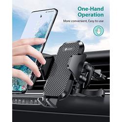 VICSEED 2020 Upgrade Ultra Stable Car Phone Mount Easy Clamp Universal Car Phone Holder Air Vent Cell Phone Holder for Car Fits for iPhone SE 11 Pro XS Max XR Galaxy S20 S20+ Note 20 10 10+ All Phones