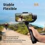 Lishiny 3-Axis Gimbal Handheld Stabilizer, 3-Axis Handheld Selfie Stick Gimbal Stabilizer Stable Adjustable for Mobile Phone