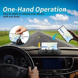 Silicone Car Phone Dashboard Car Pad Mat, Vehicle GPS Mount Universal Fit All Smartphones, Anti-Slip Desk Phone Holder Stand