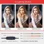 HPUSN 10.3" Selfie Ring Light with Tripod Stand & Flexible Phone Holder for Live Stream, Makeup, Dimmable Led Camera Beauty Ringlight for YouTube/TikTok/Photography Compatible with Phone and Camera HPUSN 10.3" Selfie Ring Light with Tripod Stand & Flexible Phone Holder for Live Stream, Makeup, Dimmable Led Camera Beauty Ringlight for YouTube/TikTok/Photography Compatible with Phone and Camera