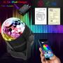 LEDBLE Disco Ball Light Bluetooth Mobile APP Control, Sound Activated USB Disco Light with Timer Led Disco Lights for Parties Room Car Kids Dance Karaoke Dj Show Club Bar Pub