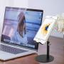 Co-Goldguard Adjustable Tablet Stand Cell Phone Desk Holder Aluminum Desktop Stand Solid Anti-Slip Portable Universal Holders Compatible with All Mobile Smart Phone Tablet,Black