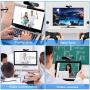 Webcam with Microphone,EAUOH HD 1080P(30fps) Streaming Webcam for Desktop Laptop/PC, Fixed Focus Web Conference Camera for Video Calling,Recording,Online Course and Gaming