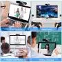 Webcam with Microphone,EAUOH HD 1080P(30fps) Streaming Webcam for Desktop Laptop/PC, Fixed Focus Web Conference Camera for Video Calling,Recording,Online Course and Gaming