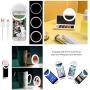 Clip on Selfie Ring Light, Rechargeable Brightness Portable Selfie Fill Light Ring with 36 LED for Universal Smart Phone, Phone Android Phone Photography, Camera Video, Girl Makes up (White)