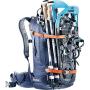 Deuter Freerider Polyamide, Polyester Black Backpack (Polyamide, Polyester, Black, Pattern, Unisex, Mobile Phone Pocket, Hydration System Compartment, Skis, Snowboard)