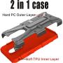 HNHYGETE Designed for LG STYLO 5 Plus(2019) Case,LG Stylo 5 Cell Phone Case,Dual Layer Heavy Duty Non Slip Shockproof Bumper Rugged Protective Cover (red)