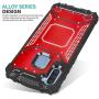 CasemartUSA Phone Case for [Samsung Galaxy A11], [Alloy Series][Red] Aluminum Metal Plate Military Grade Shockproof Protective Cover for Samsung Galaxy A11 (Verizon, AT&T, Metro, T-Mobile)