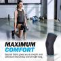 POWERLIX Knee Compression Sleeve Support Brace for Men & Women – Knee Braces for Knee Pain Relief, Working Out, Running, Sports, Strain, Swelling, Injury, Meniscus Tear, Arthritis – Check Sizing Chart