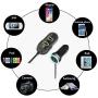 Quick Charge 3.0 USB Car Charger, Cdyiswu 60W/12A 5-Port Multi Fast Smart Car Charger Adapter, Compatible Phone XS/XR/X/8/Plus, Pad/Air/Mini, Galaxy S10/10+/9/8/Note and More (Black)