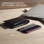 Ringke Flip Card Holder with Elastic Hand Strap Slim Soft Band Grip Fashion Multi-Card Slot 3M Stick-On Wallet Credit Card Cash Mini Pouch Attachment Compatible with Most Smartphones - Gray