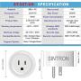 Sintron ST-027 Smart Plug Socket - (3 pcs) Works with iPhone Siri Amazon Alexa Google Home Google Assistant, No Hub Required, Energy Saving A+++, Smart Phone/PC/Mac/Linux/Windows/iOS/Android