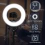 SAMTIAN LED Ring Light 14 Inches Outer YouTube Light 180 Dimmable LED Lighting Kit with 2M Light Stand, Cradle Head, Phone Holder for Video Shooting, YouTube, TikTok, Portraiture, Makeup