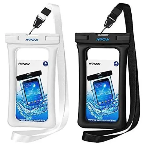 Mpow 084 Waterproof Phone Pouch Floating, IPX8 Universal Waterproof Case Underwater Dry Bag Compatible iPhone 11 Pro Max/XS Max/XR/X/8P/7P Galaxy S10/S9 Note 10/9 Google Pixel Up To 6.5" (Black+White) Mpow 084 Waterproof Phone Pouch Floating, IPX8 Universal Waterproof Case Underwater Dry Bag Compatible iPhone 11 Pro Max/XS Max/XR/X/8P/7P Galaxy S10/S9 Note 10/9 Google Pixel Up To 6.5" (Black+White)