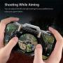 Mobile Game Controller | Pubg Controller Gamepad Copper + Plastic + Silicone Mobile Phone Game Trigger Fire Button Handle for Shooter Controller Dropship