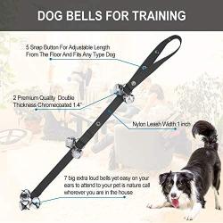 Supet Dog Doorbells and Training Bells 2 Pieces Premium Quality Adjustable Door Bell Dog Bells for Door Knob, Dog Training,Dog Bells for Potty Training