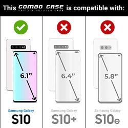 Aduro Galaxy S10e Case with Kickstand Belt Clip Holster, Combo Galaxy Case with Rotating Belt Clip Super Slim Shell Samsung Galaxy Belt Clip Case for Samsung Galaxy S10e (NOT Plus) Cell Phone (2019)