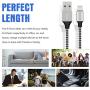 iPhone Charger,YEFOOT MFi Certified Lightning Cable 5PACK 6FT Nylon Woven USB Charging Cable with Metal Connector Compatible iPhone 11/Pro/Xs Max/X/8/7/Plus/6S/6/SE/5S iPad-Black&White