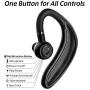 Bluetooth Earpiece for Cell Phone, Timmkoo S60 Single Ear Hands-Free Wireless Bluetooth Headset with Mic Apt-X CVC8.0 for iPhone, Samsung, Android, PC, Laptop, Tablet, TVs (Black)