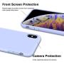 iPhone Xs Max Case, Anuck Soft Silicone Gel Rubber Bumper Case Anti-Scratch Microfiber Lining Hard Shell Shockproof Full-Body Protective Case Cover for Apple iPhone Xs Max 6.5" 2018 - Light Purple