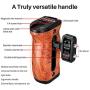 UURig Side Wooden Handle Grip, Universal Camera Cage Handle with Cold Shoe Mount 1/4 Srew Compatible with DSLR Sony A7III/A7RIII/A7M3/A6400/A6500/A6600 Cage