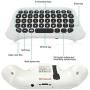 Whiteoak Xbox One S Chatpad Mini Gaming Keyboard Wireless Chat Message KeyPad with Audio/Headset Jack for Xbox One Elite & Slim Game Controller Gamepad - 2.4GHz Receiver Included -White