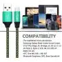 Micro USB Cable,Bynccea 6-Pack [3FT 3FT 6FT 6FT 10FT 10FT] Cell Phone Charger Android Multi-Colored Nylon Braided Fast Charging Cord Compatible with Samsung S7 Edge J7,LG,HTC,Motorola,Kindle,Xbox,PS4