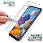 [3-Pack] QHOHQ Screen Protector for Samsung Galaxy A21 (Not Suitable for A21S),[9H Hardness] HD Transparent Scratch-Resistant [Bubble Free] Tempered Glass