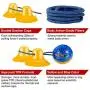 ComfiTime Dog Chew Toy - Interactive Suction Cup Dog Toy for Tug of War, Chewing; Durable Dog Ball and Rope Toy for Boredom, Teething, Teeth Cleaning and Training; Tough Enough for Aggressive Chewers