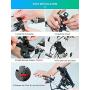 Bike Phone Mount - RYYMX Bicycle Phone Holder : 360° Rotation Adjustable Motorcycle Phone Mount for iPhone Xs Max XR X 8 7 6 Plus, Galaxy S10+ S9 S8, Note 10 9 8, GPS, 4-7 inches Android Cell Phones