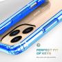 Mkeke Compatible with iPhone 11 Pro Max Case, Clear iPhone 11 Pro Max Cover Shock Absorption Phone Cases 6.5 inch -Blue