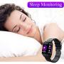 Janker Smart Watch for Android Phones and iOS Phones, Fitness Trackers Watch for Men Women, Activity Tracker with HR Sleep Monitor,Light and Thin IP67 Waterproof 1.34" Color Screen Smartwatch.