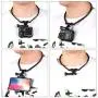 Taisioner POV/VLOG Smartphone Selfie Neck Holder Mount for GoPro AKASO Action Camera and Cell Phone Video Shoot Accessories
