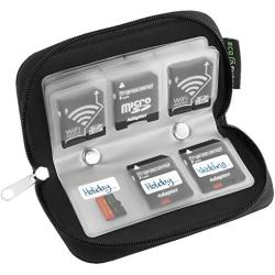 Memory Card Case - Fits up to 22x SD, SDHC, Micro SD, Mini SD and 4X CF - Holder with 22 Slots (8 Pages) - for Storage and Travel