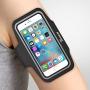 Trianium Armband for Smaller Phone Sport Running Pouch Case Fit Phone Diagonal Size up to 5.85" for iPhone X 8 7 6s 6, iPhone SE 5S 5 5C, Galaxy s9 s8 s7 s6 s5 [ArmTrek Classic Black]
